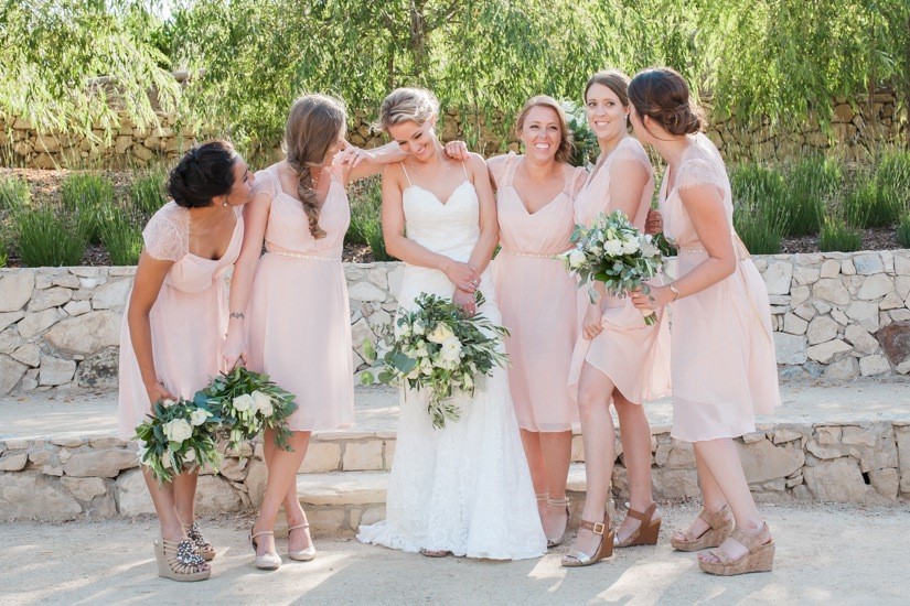 bride and maids