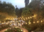 De La Vina Inn - Back Garden wedding with lights